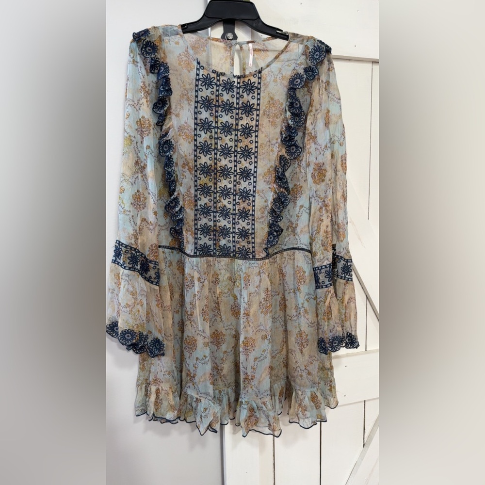 NWT Free People | One and Only Embroidered Mini Dress/long Shirt